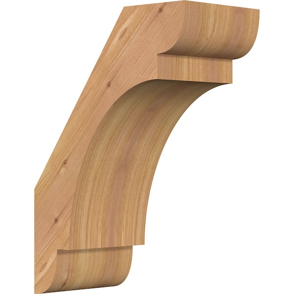 Ekena Millwork 5 1/2"W x 10"D x 14"H Olympic Smooth Knee Brace, Western Red Cedar BRC06X10X14OLY00SWR - main